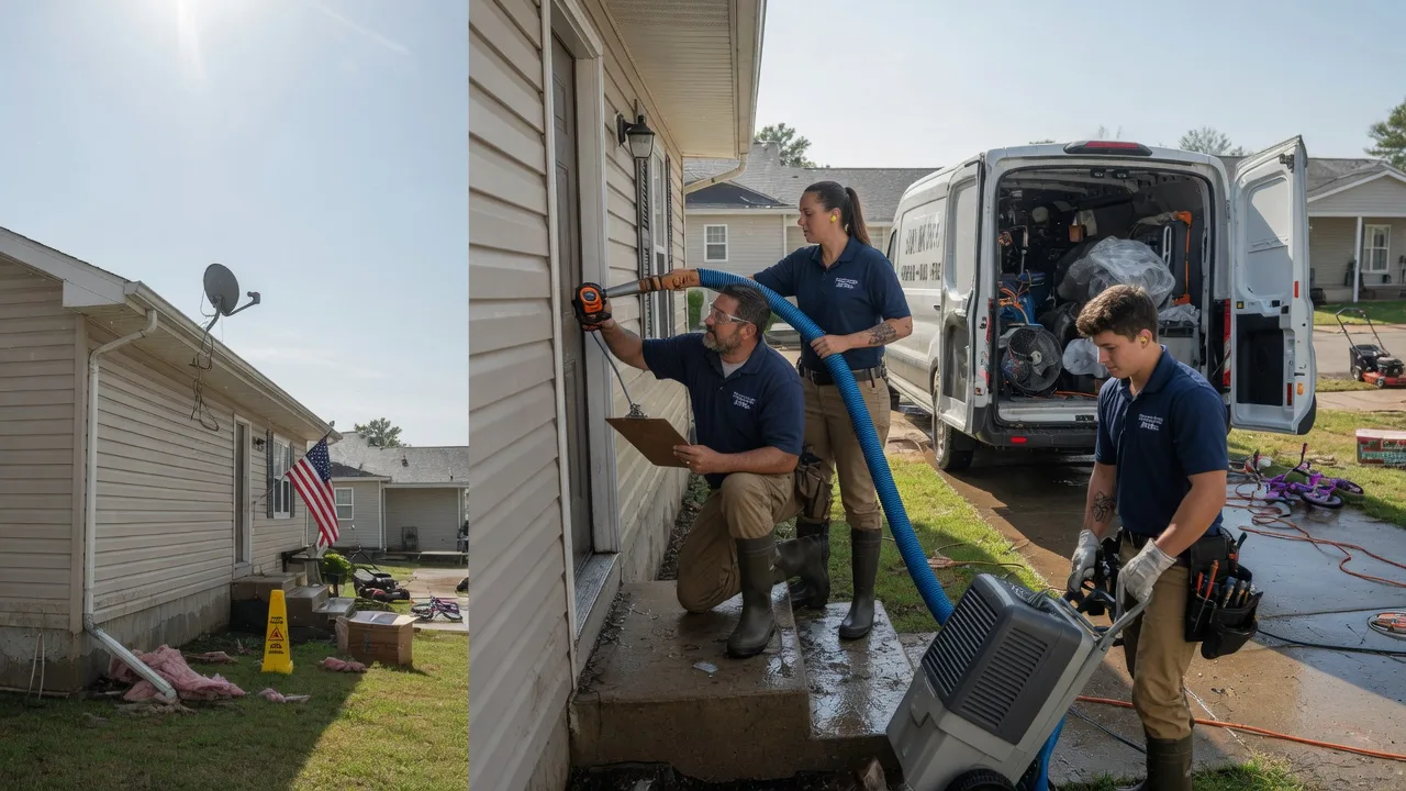 Ceiling Water Damage Restoration in Benton, LA near me